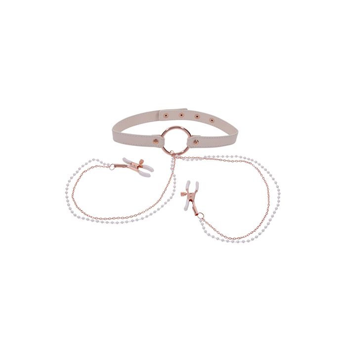 Peaches Collar W/Nipple Clamps