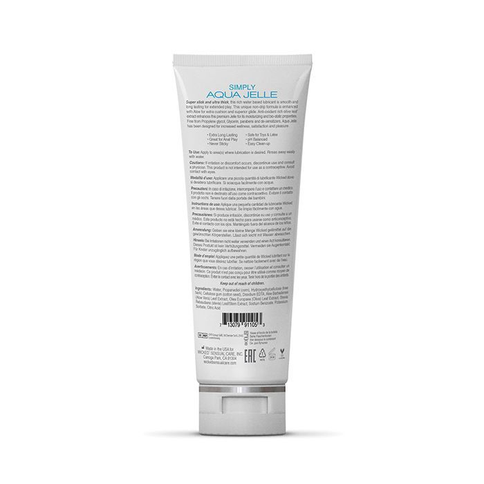 Simply Aqua Jelle Waterbased Lubricant