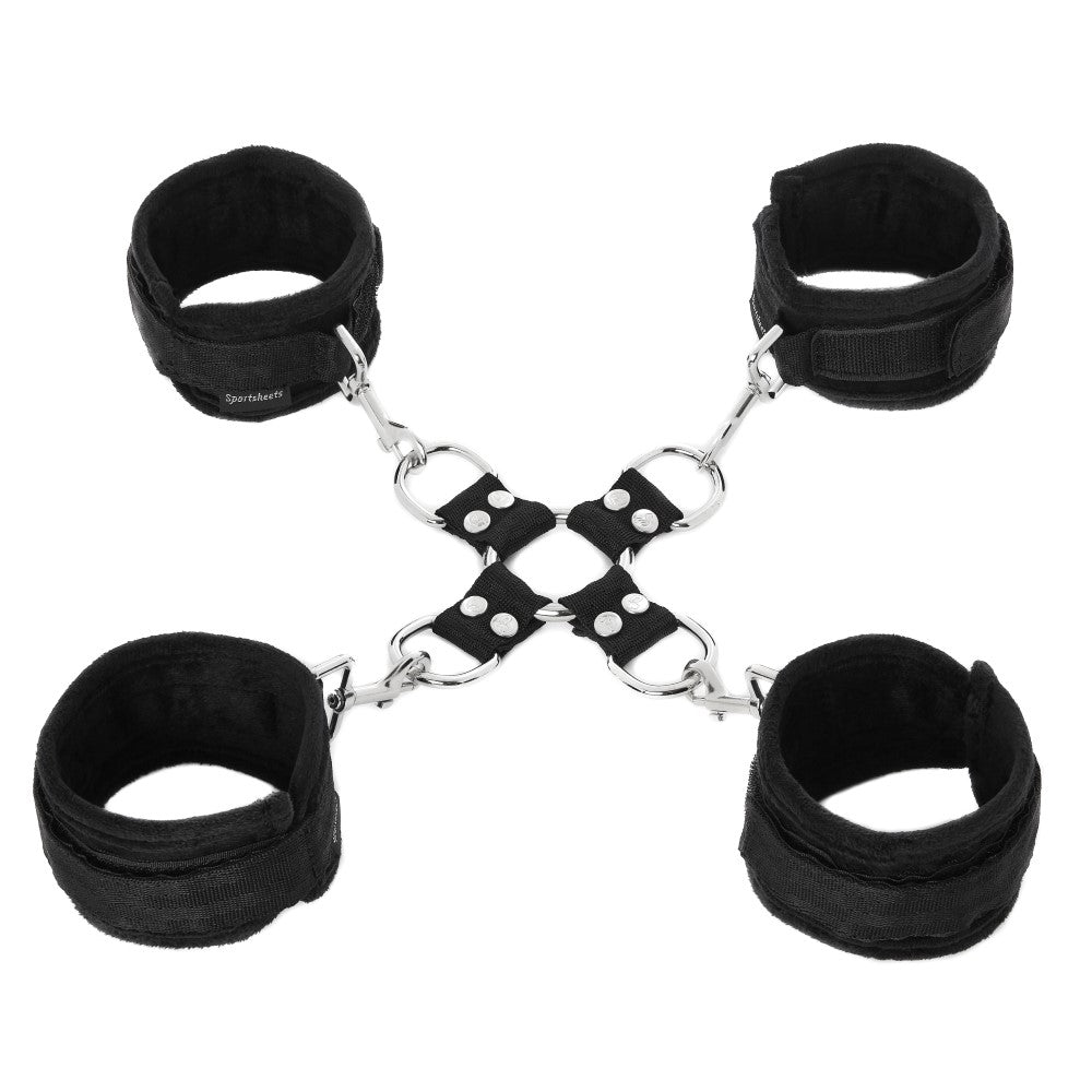 5 Piece Hog Tie plus Blindfold Set