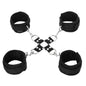 5-Piece Adjustable Hog Tie & Cuff Set Black