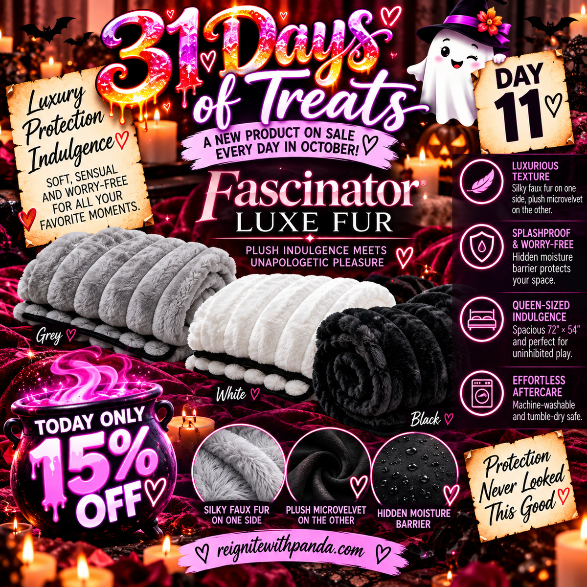 31 Days of Treats- Day 11: Fascinator Luxe Fur