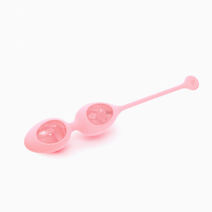 Yonii 2-Piece Rose Quartz Eggs Kegel Set