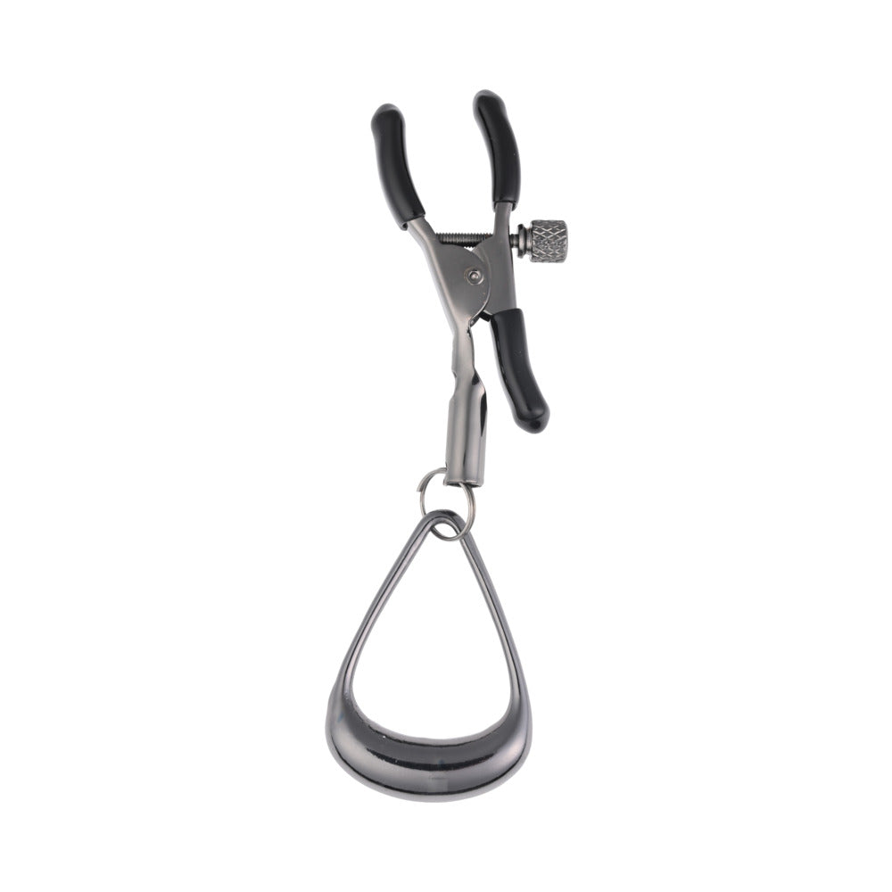 Velvet Noir Striker, Loop Paddle & Tuggable Nipple Clamps