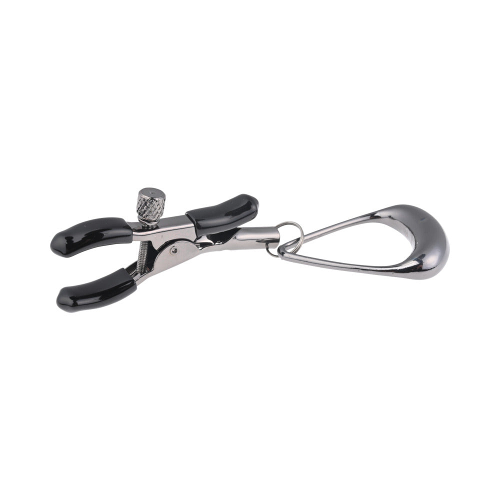 Velvet Noir Striker, Loop Paddle & Tuggable Nipple Clamps