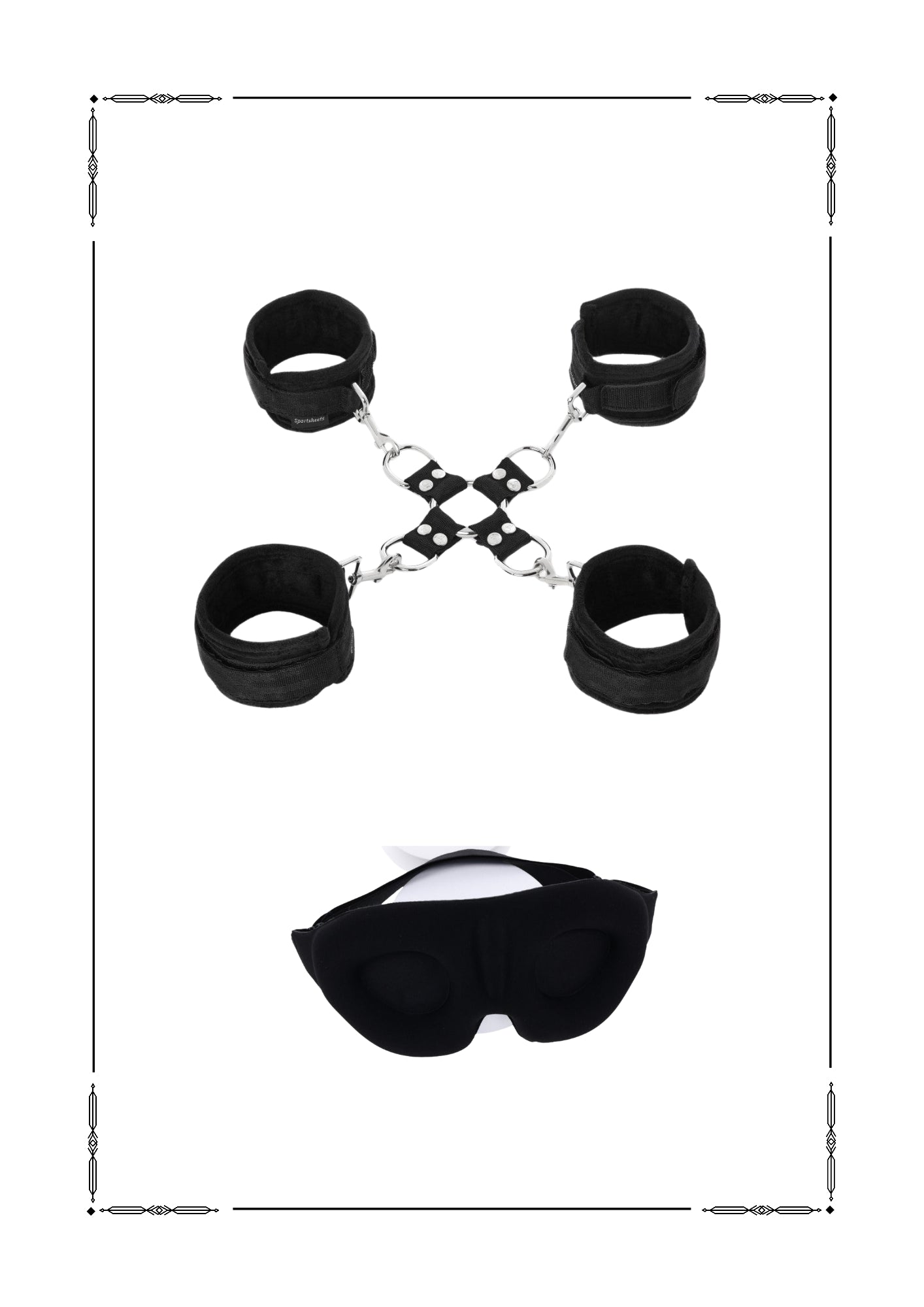 5 Piece Hog Tie plus Blindfold Set