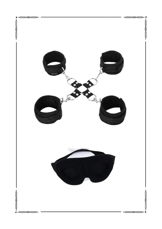 5 Piece Hog Tie plus Blindfold Set