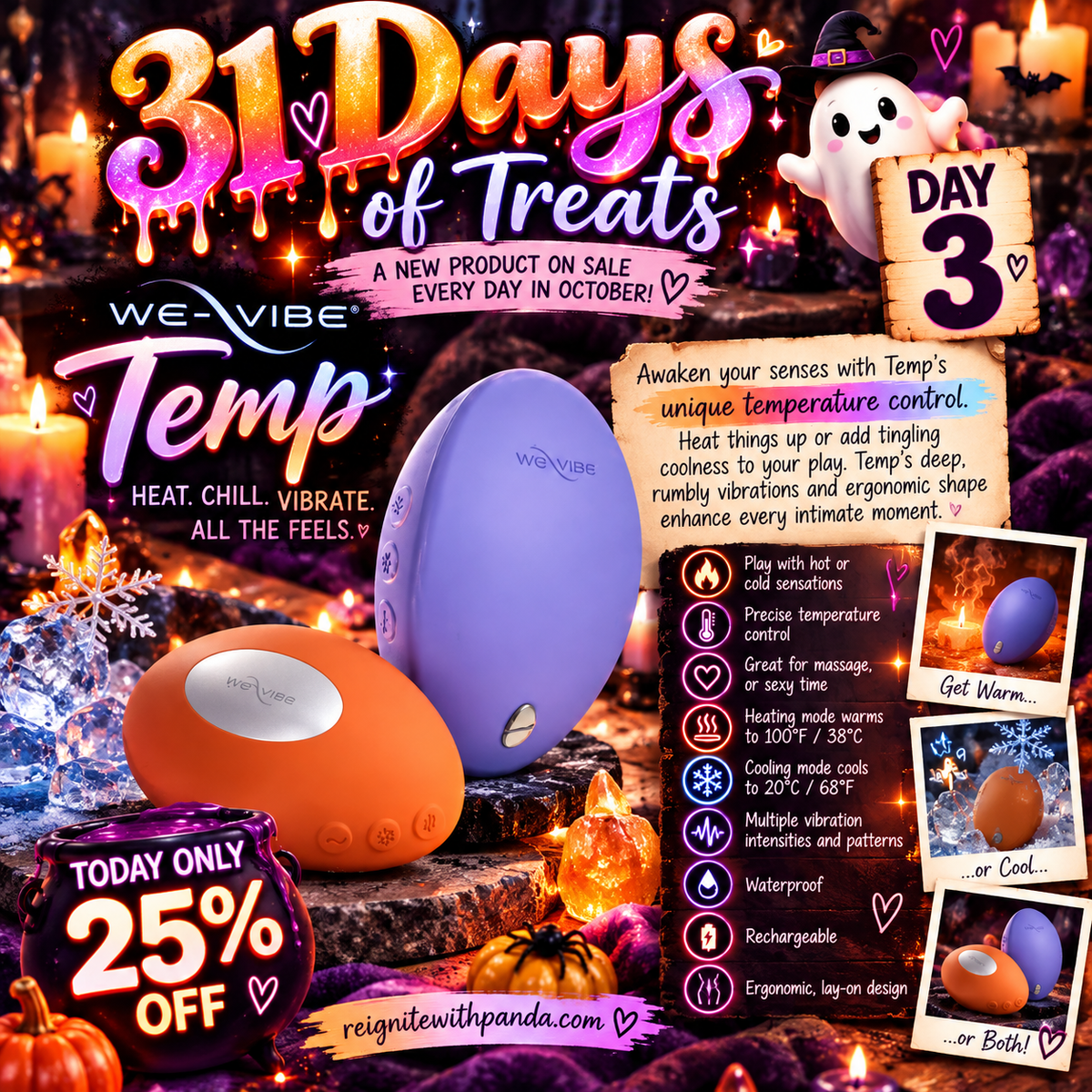 31 Days of Treats- Day 3- Temp (warming/cooling vibe)