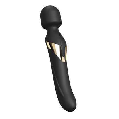 Dual Orgasms Wand - Black/Gold