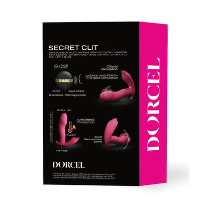 Secret Clit Dual Stim Heating and Voice Control - Pink