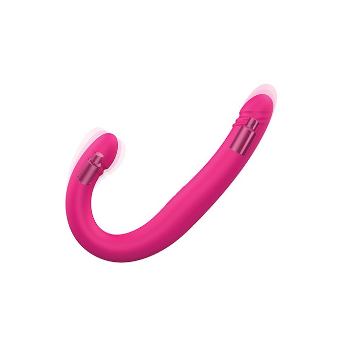 Dorcel Orgasmic Double Do 16.5" Thrusting Dong - Pink