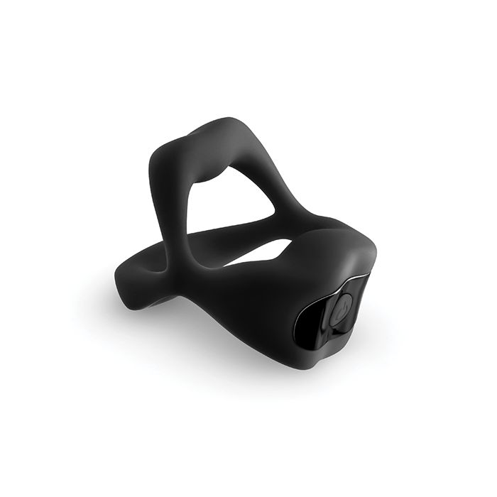 Strobe App Controlled Vibrating C-Ring - Black