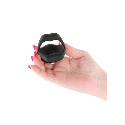 Strobe App Controlled Vibrating C-Ring - Black