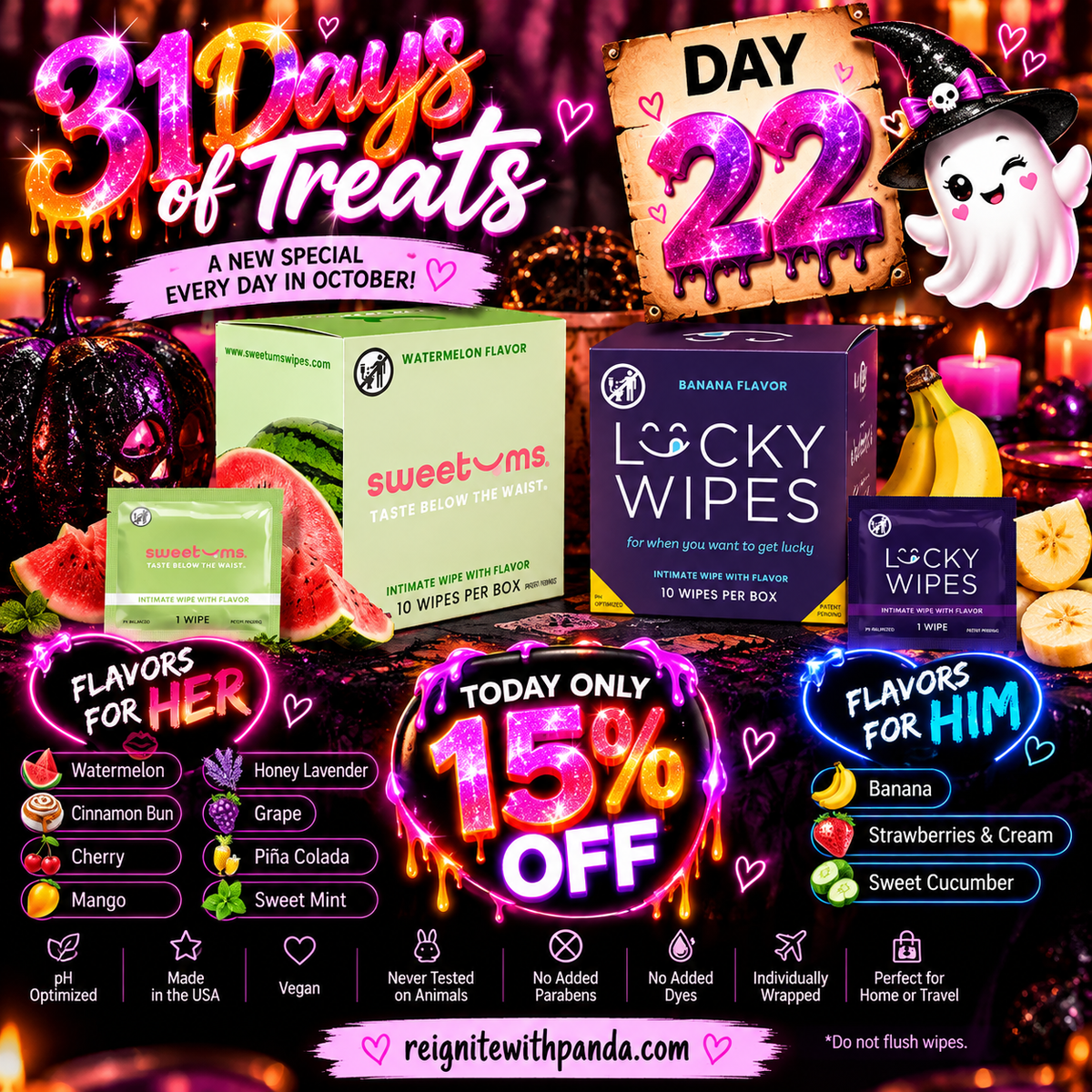 31 Days of Treats- Day 22- Flavored Wipes for Her/Him