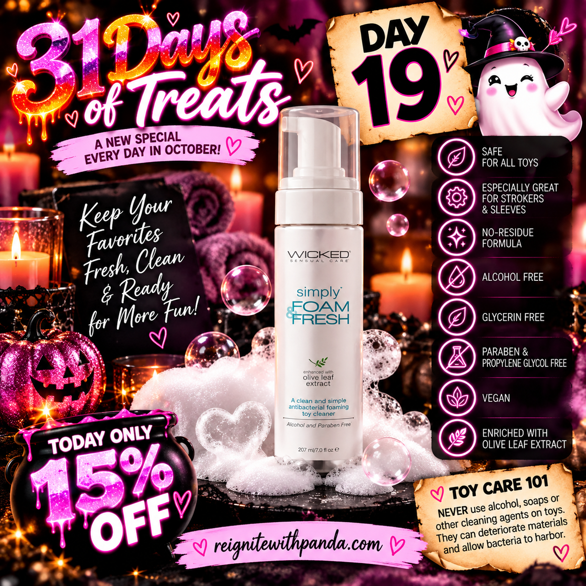 31 Days of Treats- Day 19- Fresh & Foam Toy Cleaner