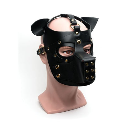 665 Bondage Pup Hood - O/S Black