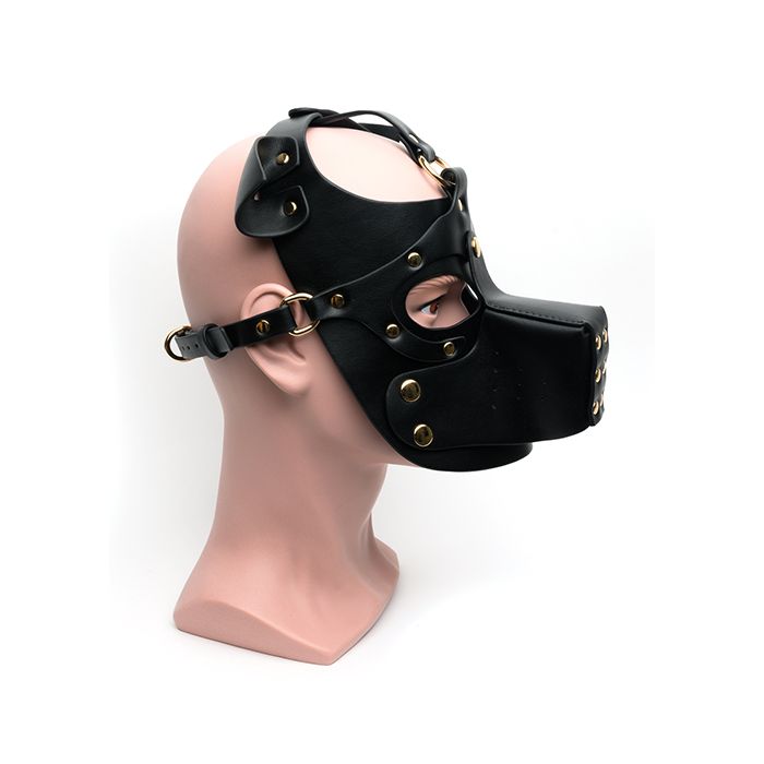 665 Bondage Pup Hood - O/S Black