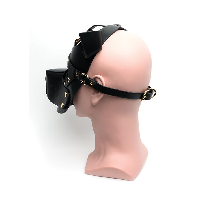 665 Bondage Pup Hood - O/S Black