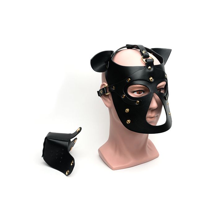 665 Bondage Pup Hood - O/S Black