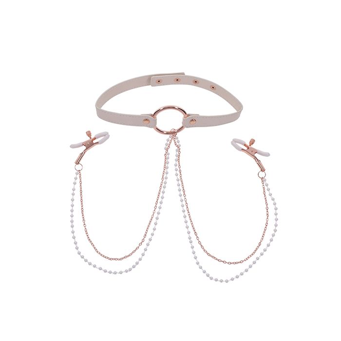 Peaches Collar W/Nipple Clamps