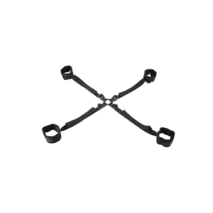 Velvet Noir Adjustable Hog Tie & Cuff Set