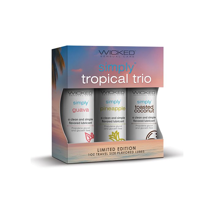 Tropical Trio Travel Size Flavored Lubes - 1 oz Bottles